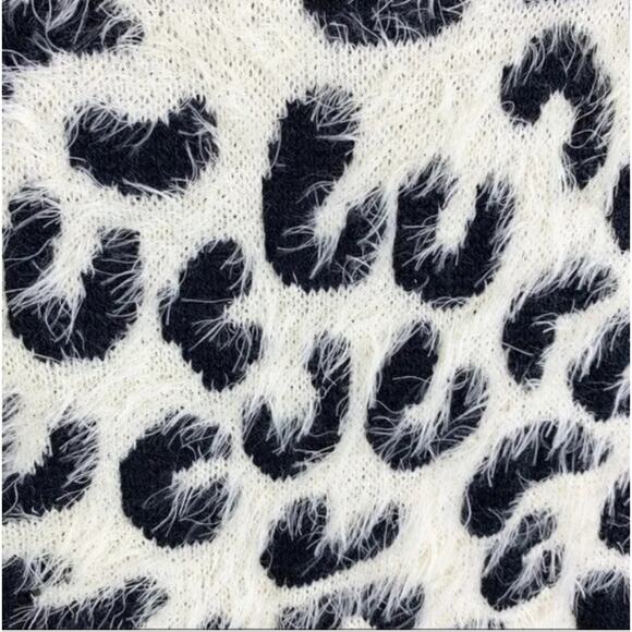 POL Cream Eyelash Leopard Print Pullover NWOT - Picture 9 of 12